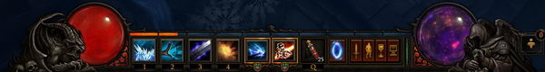 Нижняя панель Diablo 3